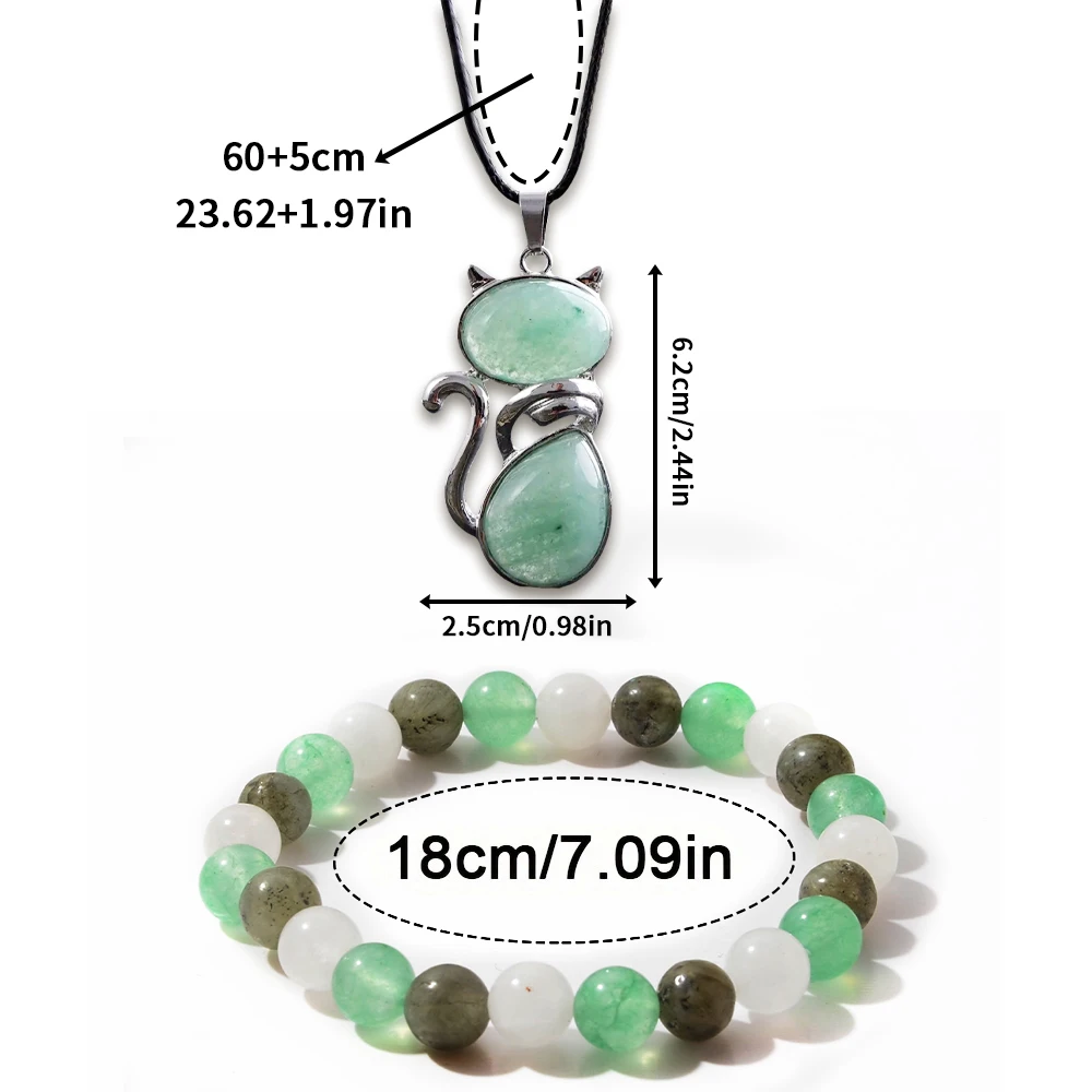 2pcs Natural Stone New Beginning Crystal Beaded Bracelets, A New Beginning Bracelet of Wisdom, Good Luck, Growth and Happiness