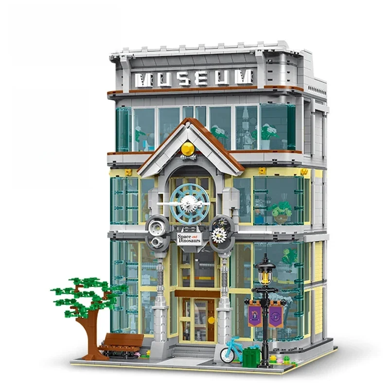 3784pcs Creatieve Expert Street View Modulaire Architectuur Bouwstenen Model MOC Wetenschap Museum Bakstenen Huis Sets Speelgoed Geschenken - afbeelding 2