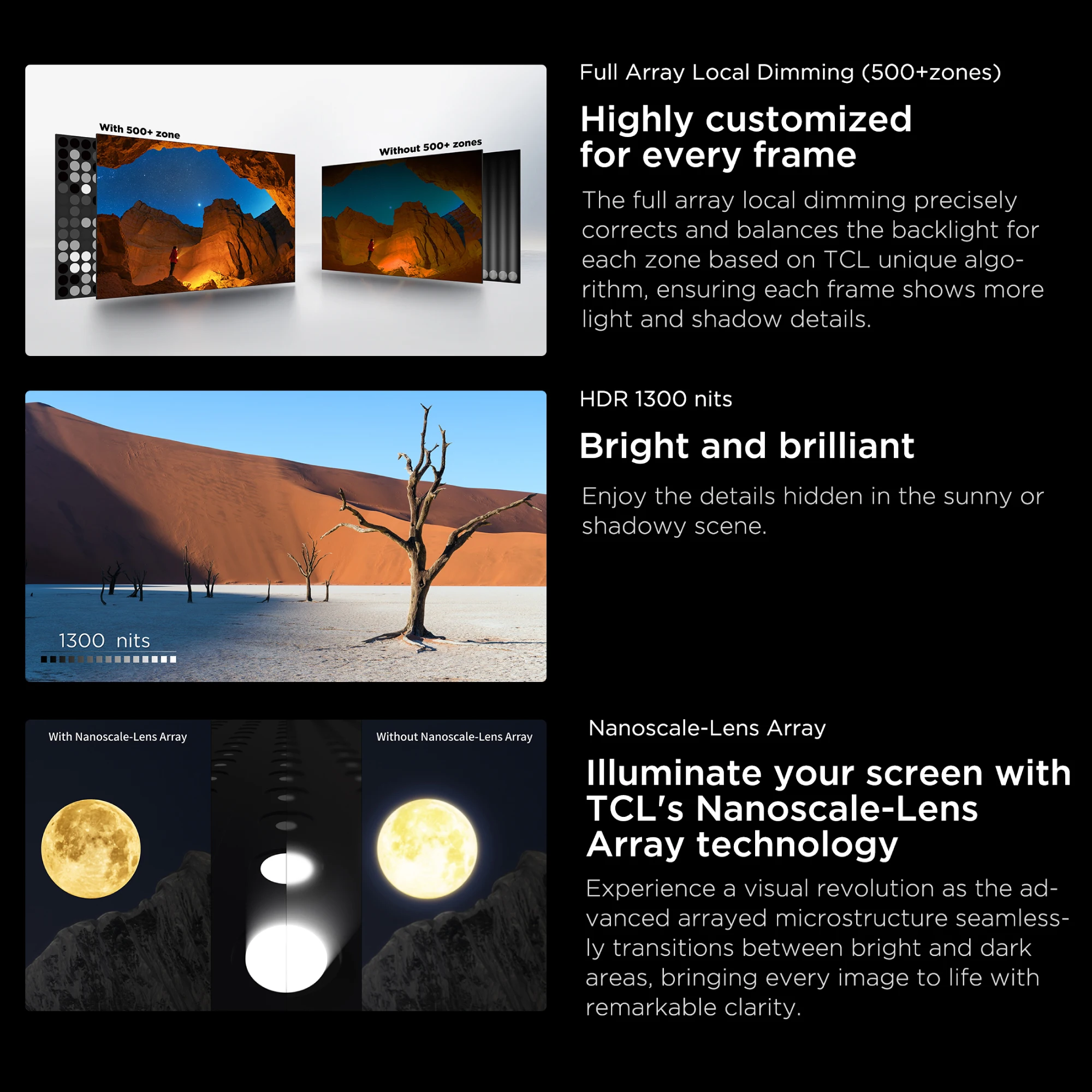 تلفزيون TCL 50 بوصة/55 بوصة/65 بوصة 75 بوصة/85 بوصة C755 QD-Mini LED 4K، تلفزيون Google 144 هرتز، Game Master، Dolby Vision IQ & Atmos، HD10+، AirPlay2، HDMI 2.1