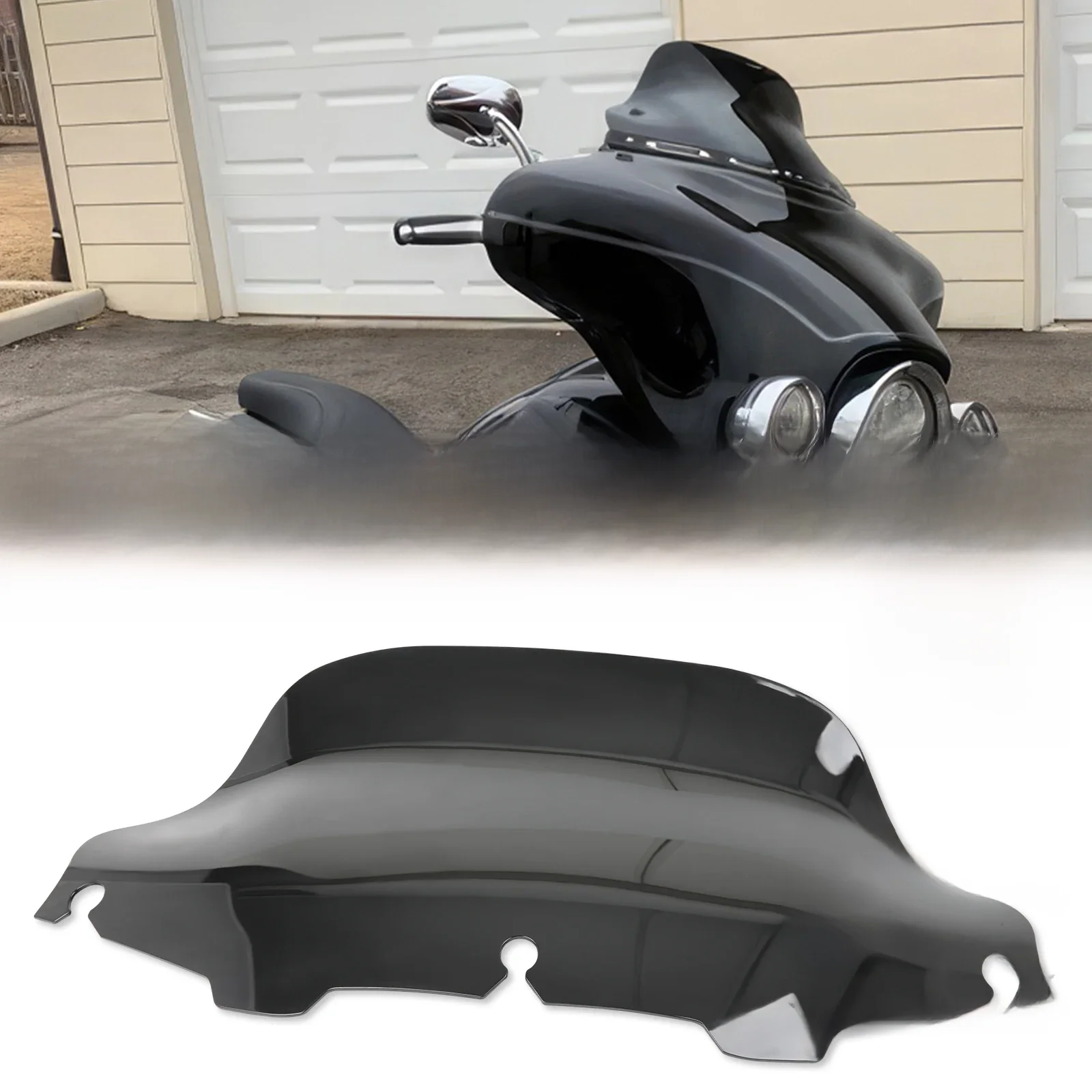 4 ''6'' 8'' owiewka szyby przedniej pokrywa szyby przedniej dla Harley Electra przemieszczanie się po ulicy Touring 1996-2013 — zdjęcie 2