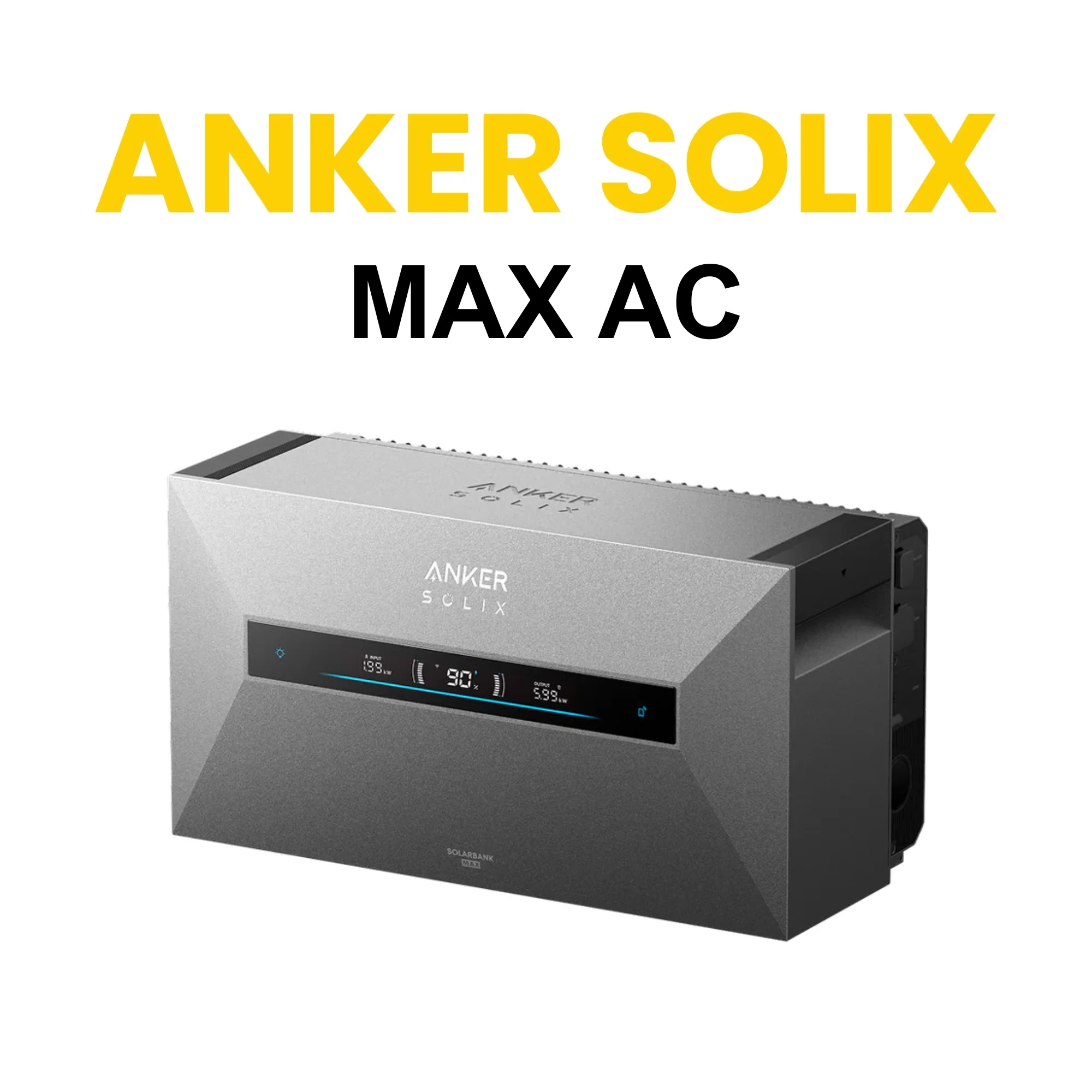 Anker SOLIX Solarbank Max AC Speicher 7kWh – AC Gekoppelter Stromspeicher für Dach-PV-Anlagen, Plug & Play