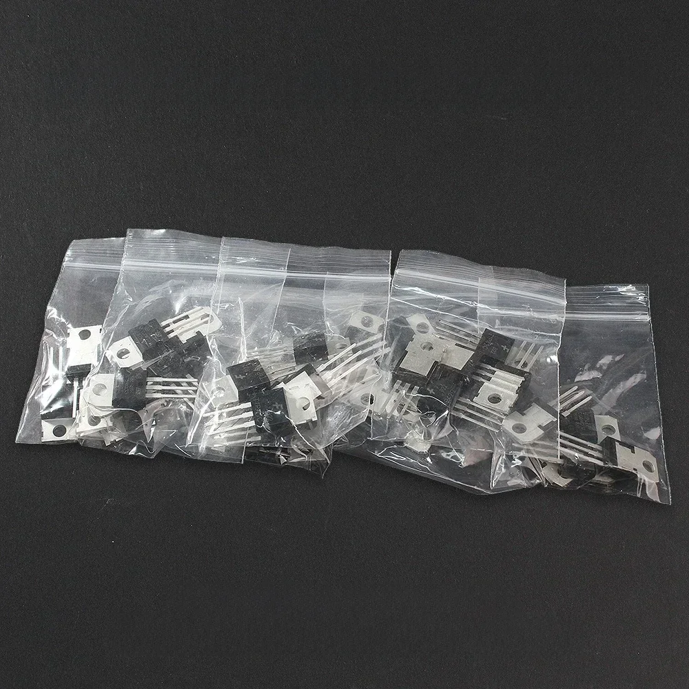 35 sztuk zestaw tranzystorów TIP31C TIP32C TIP41C TIP42C TIP122 TIP127 TIP142 TO220 NPN Mosfet asortyment zestaw komponentów elektronicznych — zdjęcie 2