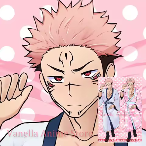 Dakimakura Ryomen Sukuna Anime Double-sided Print Body Pillow Cover Life-size Pillowcase Gifts