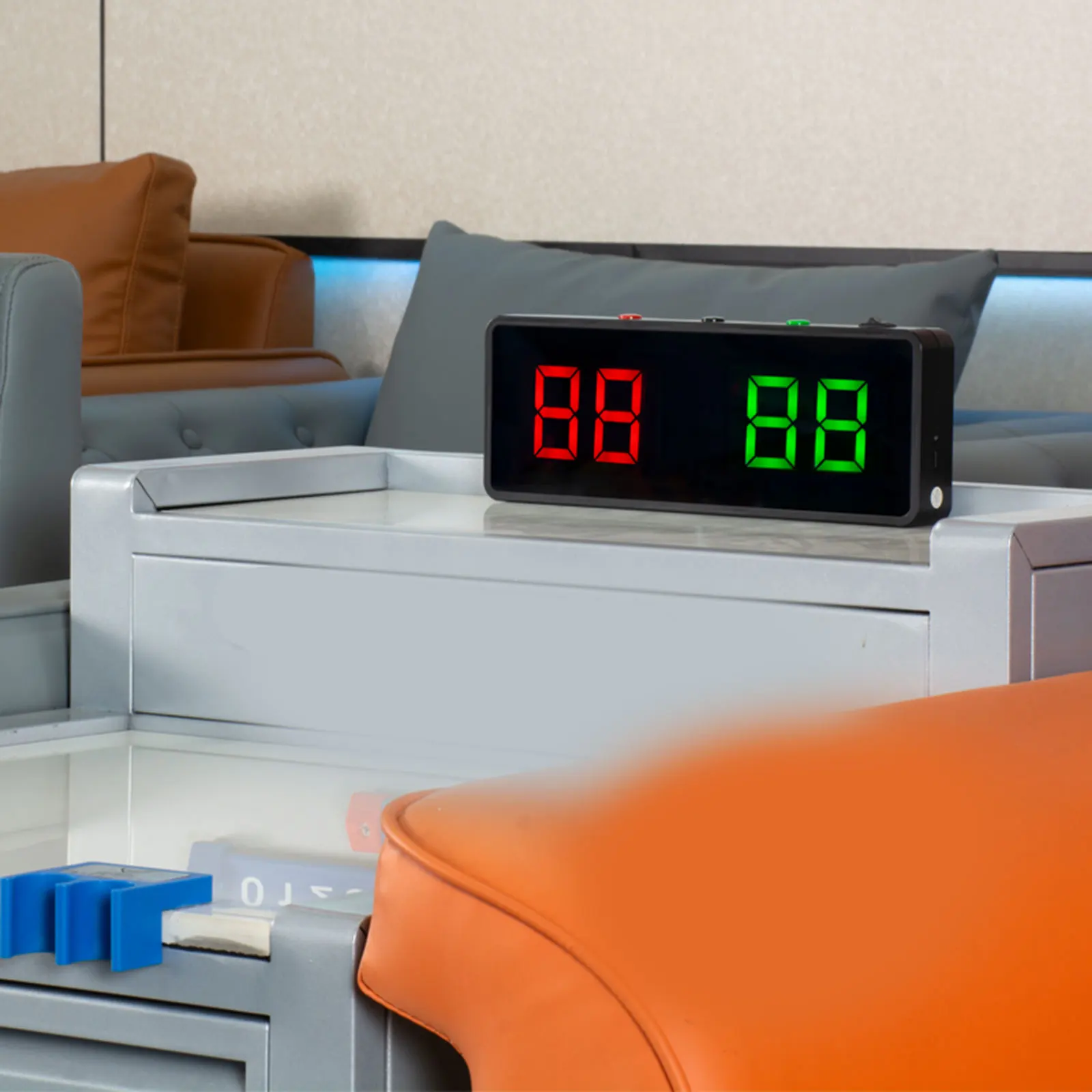 ミニデジタルスコアボード鉄ブラケット磁気吸引ポータブル卓上スコアキーパー電子バスケットボールビリヤード用