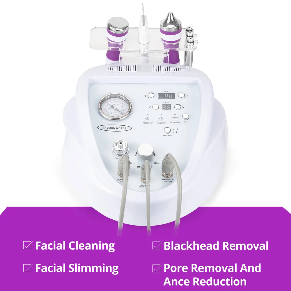 Macchina per la cura della pulizia del viso statunitense Scrubber ad ultrasuoni Diamond Dermoabrasione Cura della pelle