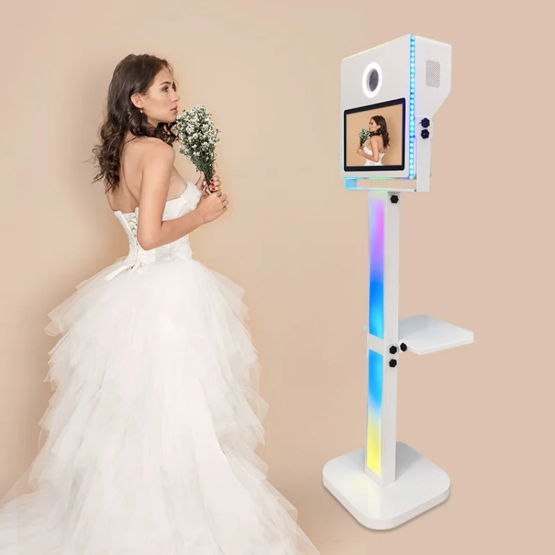 

15.6 inch Touch Screen Portable Selfie Machine Magic Mirror Photo Booth DSLR Photo Booth for Weddings Parties Events