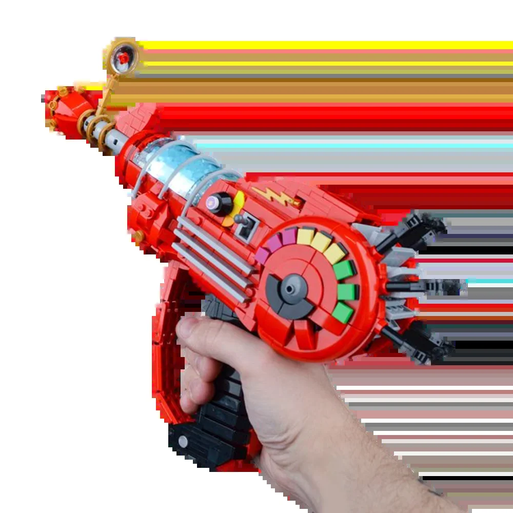 Gorbicks Moc Red Call of Duty Ray Gun Modell Steine DIY Spiel Waffe Bausteine Kit Requisiten