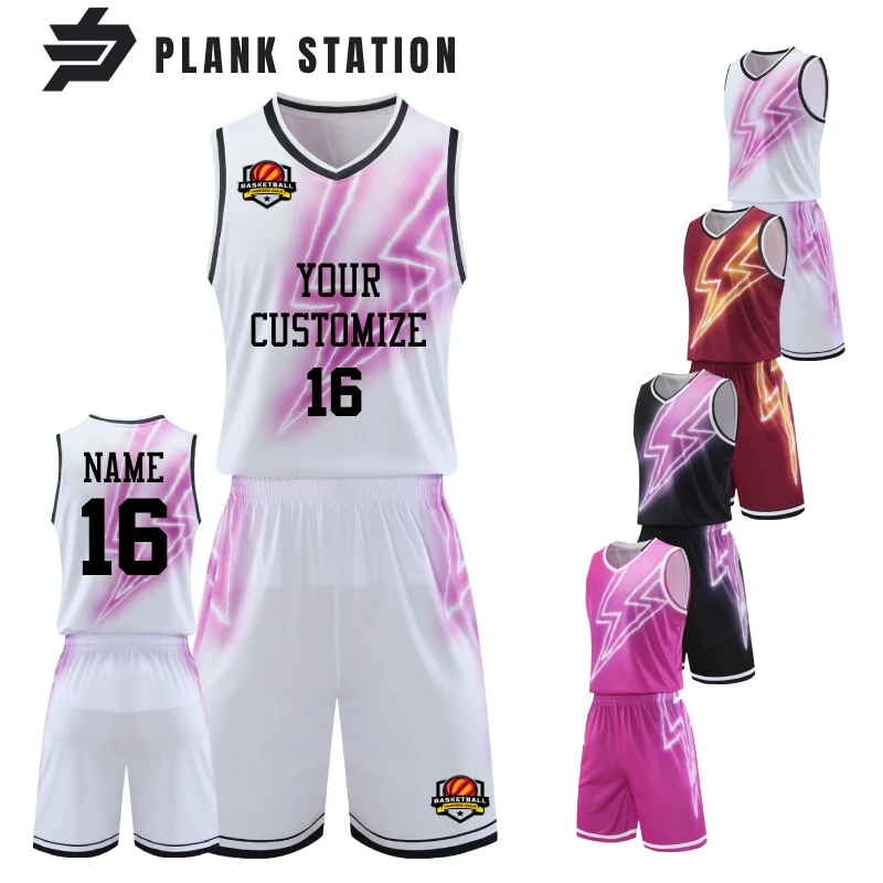 

Customize Basketball Uniform For Team Men Women Boys Gilrls Big Size Jerseys DIY Name Shirt Pockets Shorts Set Suits Sportwear