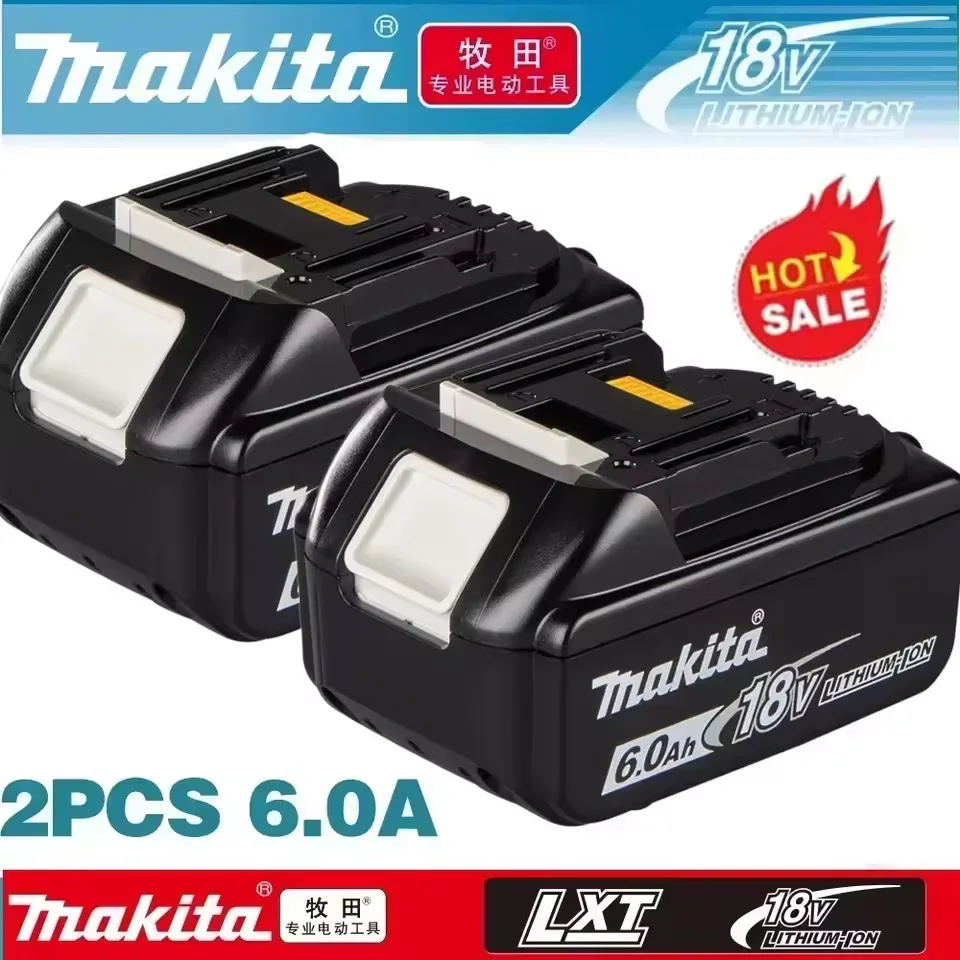 

Original Makita 18V 6.0Ah/9.0Ah Long-Life Lithium Battery-Top-Quality Replacement for BL1840 BL1850 BL1850B Cordless Drill Tools