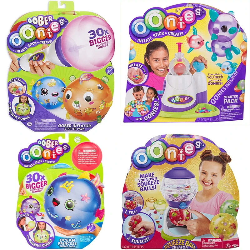 Original Oonies Squeeze Ball Creator High Quality Children DIY Handmade Creative Sticky Ball Fun Bubble Inflator Creativity Toys