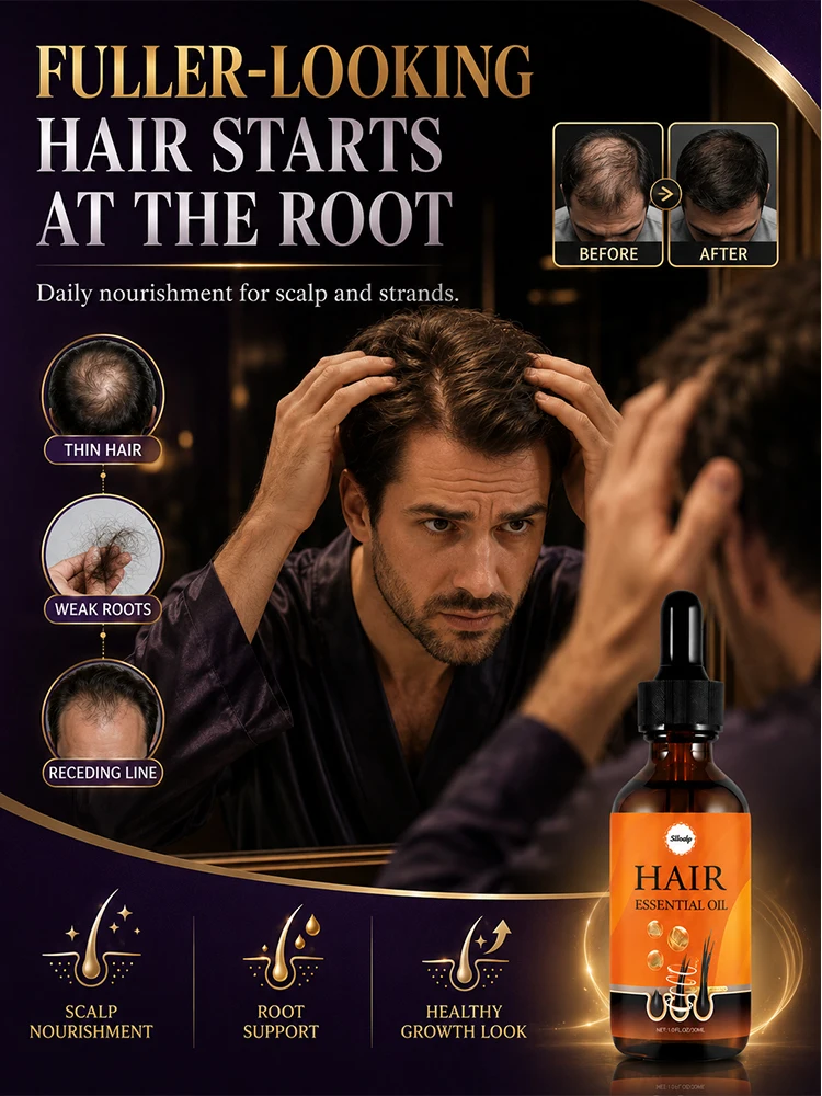 2-in-1 Hair Growth Serum & Scalp Applicator Comb, No-Mess Root Care, Precision Massage Applicator for Fuller-Looking Hair