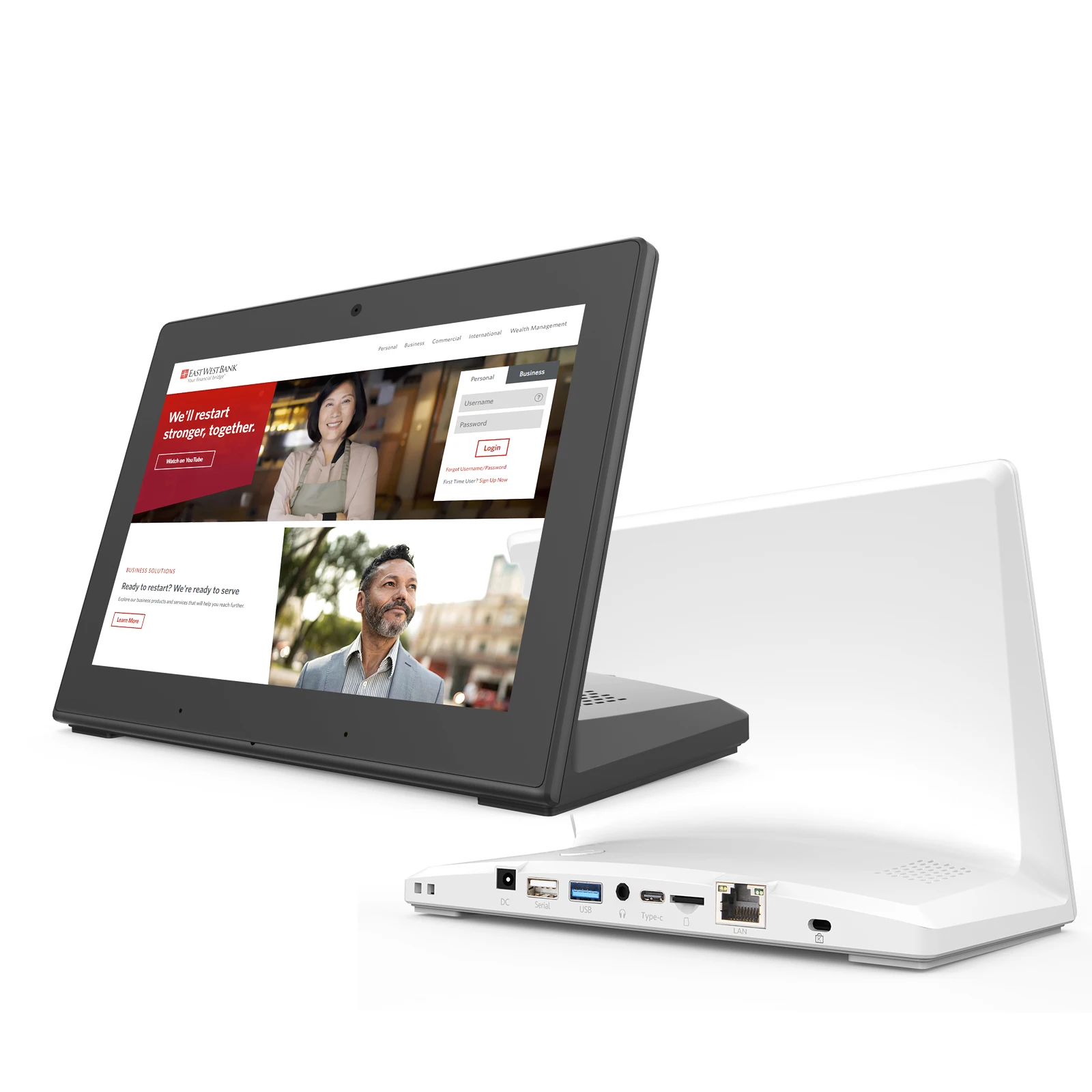 

Android PoE desktop tablet 8 10 inch equiped with Micphone, Camera, Speakers, BT, wifi, Ethernet, serial port, USB3.0, Type-C