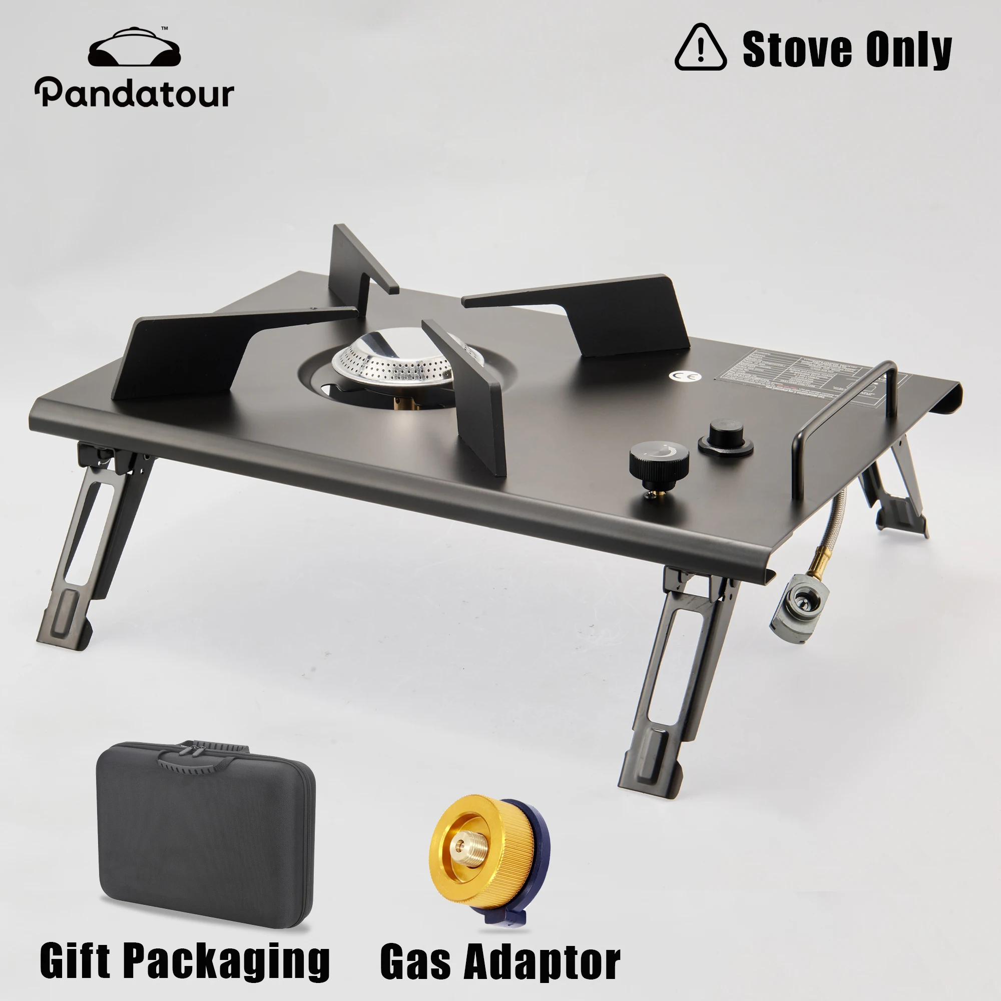 Pandatour IGT Removable Furnace Stove High Firepower Folding One-unit Stainless Steel Stove One Lick Ignite Outdoor Stove 썸네일 2