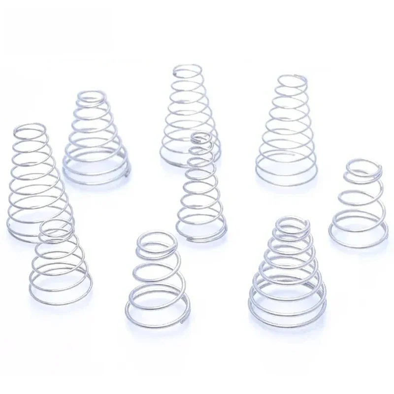 Ressort de Compression en acier inoxydable 304, cône conique, diamètre du fil 0.4-2mm, ressorts de tour, 1 pièce