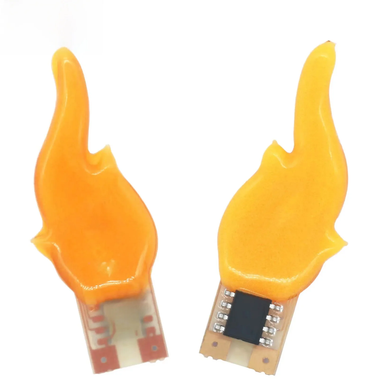 LED DC3v 5v Lampa Płomień Świecy COB DC3.7v Żarówka LED Dioda Impreza Kemping Dekoracja Domowa Akcesoria do Żarówek DIY Chip LED — zdjęcie 2