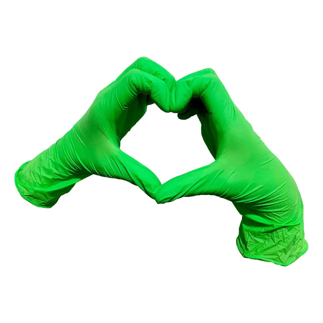 Guante Nitrilo Verde Lima/limón, Uniseal 100 Pzas. Grande