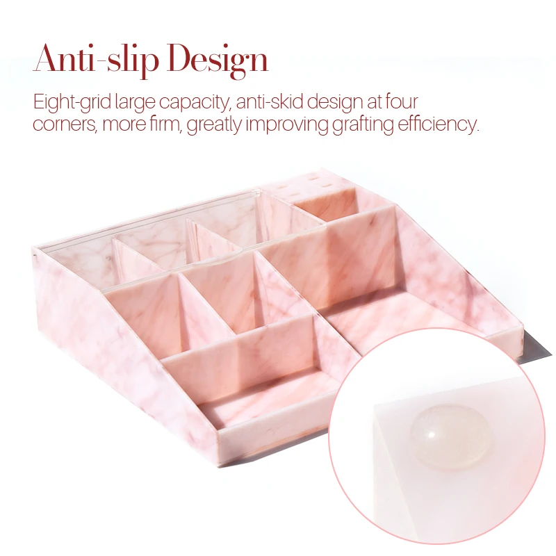 LashLsdy Large Capacity Multifunctional Eyelash Tool Storage Box for Make-Up Case Eyelashes Tool Acrylic Material