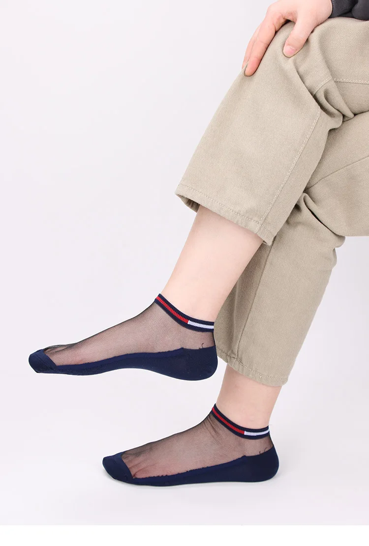 DONG AI 1 Pairs Men\'s Ultra-thin Ankle Socks Breathable Short Stockings Spring and Summer Classic Thin Business Socks Male Hot