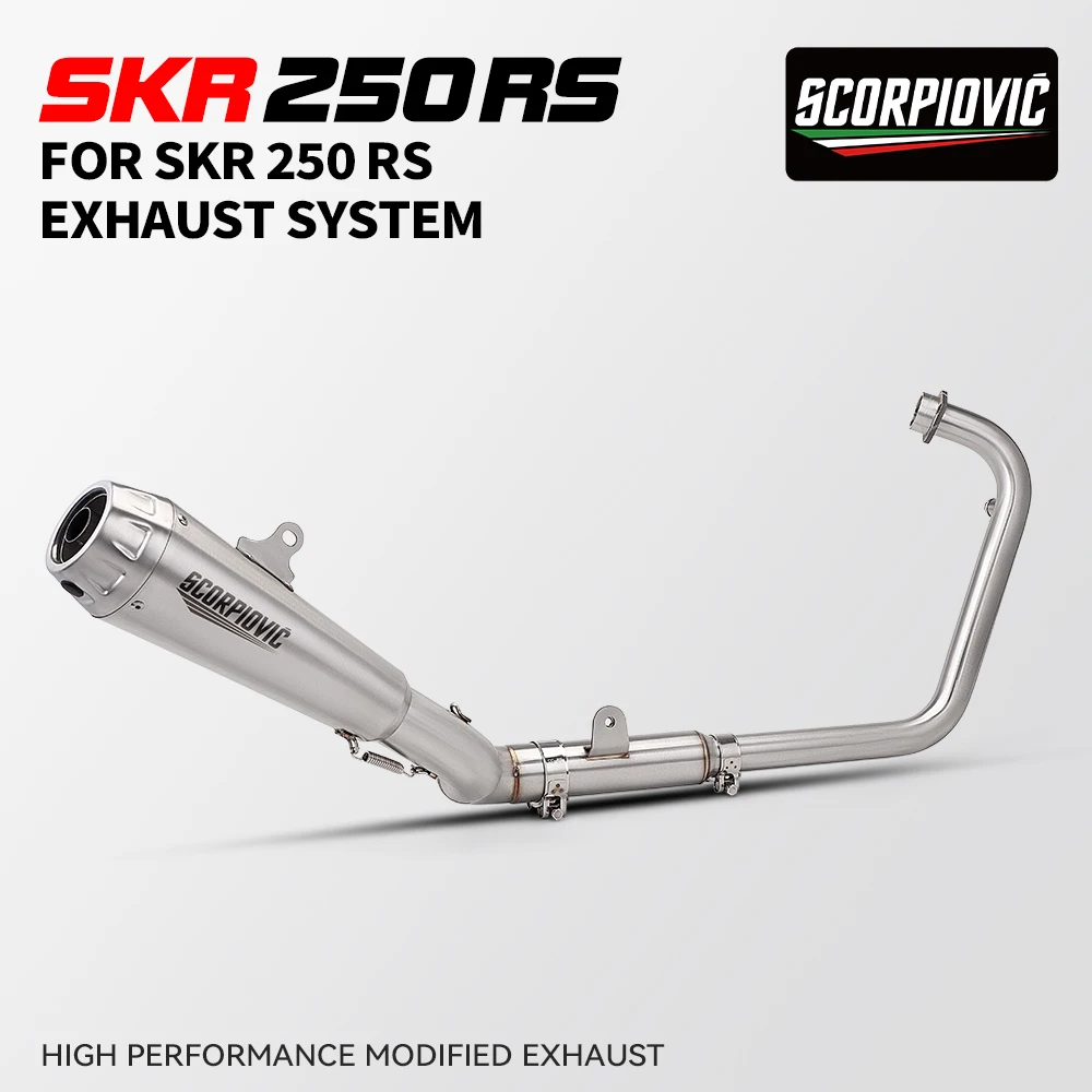 

Suitable for SRK250 250RS 250R 51mm motorcycle stainless steel performance full exhaust system complete set of muffler