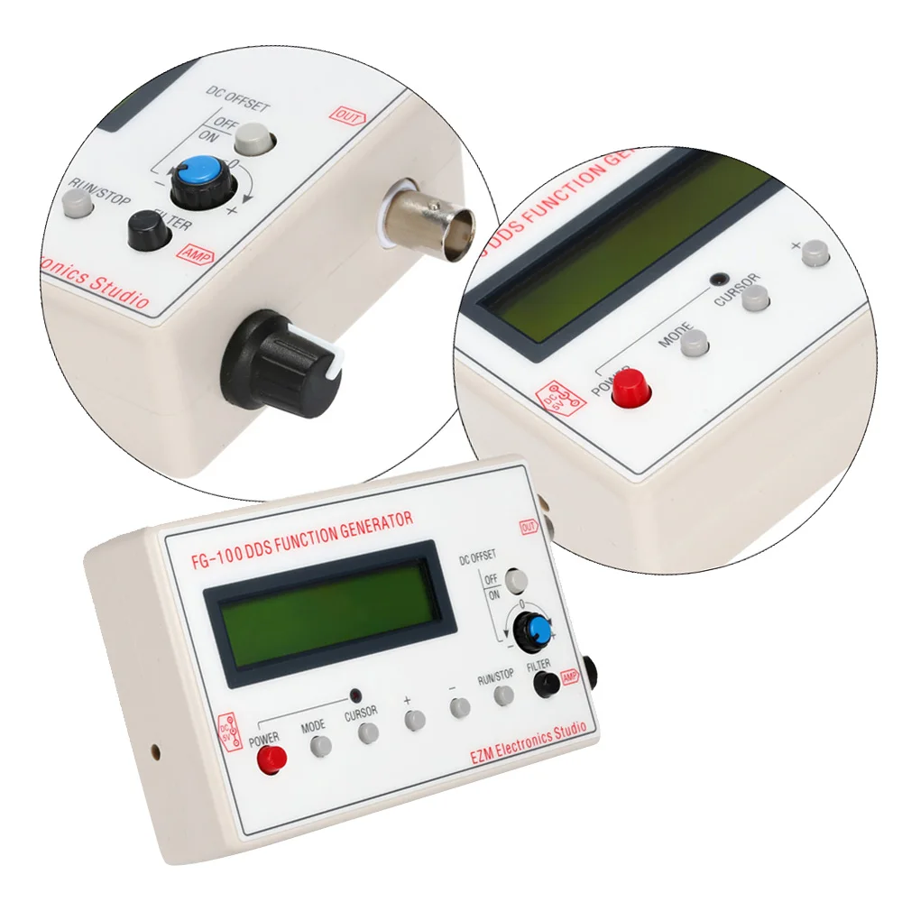 1HZ-500KHZ DDS Functional Signal Generator Sine + Square + Triangle + Sawtooth Waveform