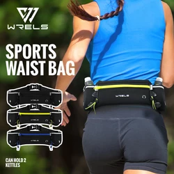 WRELS Upgraded Running Belt Bag With Water Bottles Hydration Belt Running Pouch Bag  Fanny Pack Phones Waist pack for Sports