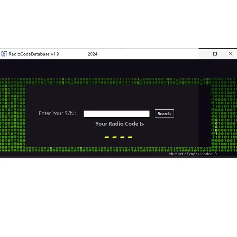 Código de desbloqueio de rádio do carro Código de rádio Database V1.9 Calulador Novo Adicionar para PSA para Fiat para Audi para Toyota para Ford etc.