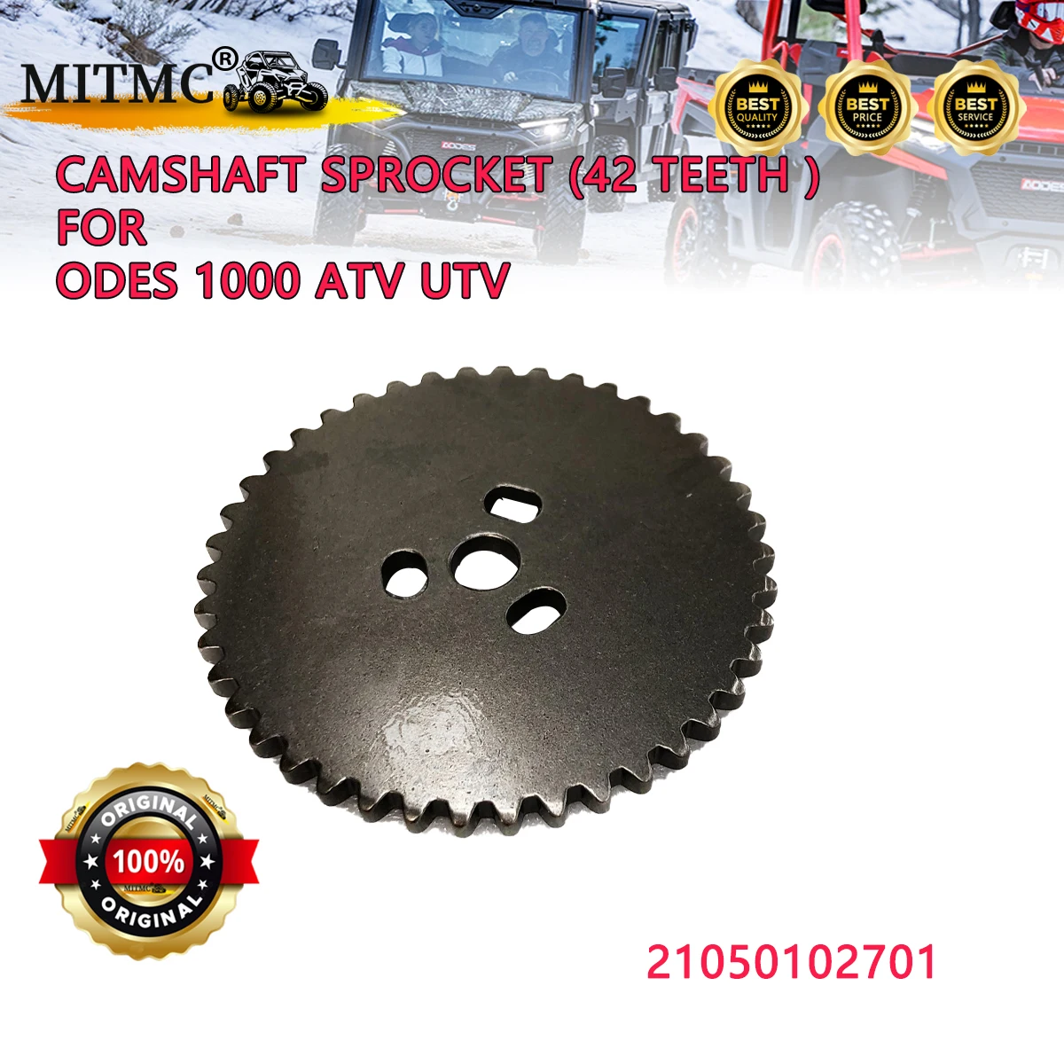Camshaft Sprocket, Timing Drive Sprocket 42 Teeth For ODES 1000 ATV UTV 21050102701