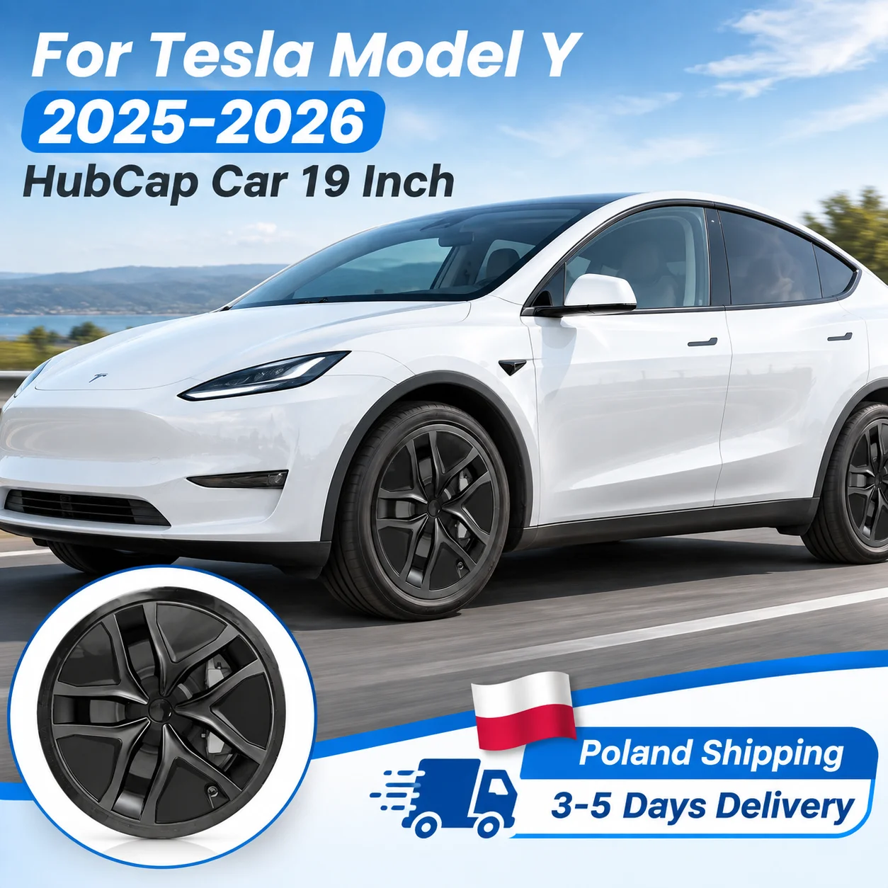 4 copricerchi in stile aracnide per Tesla Model Y Juniper 2025-2026, copricerchi da 19 pollici per cerchi completi, parti per cerchi ad alte prestazioni, copricerchi per auto