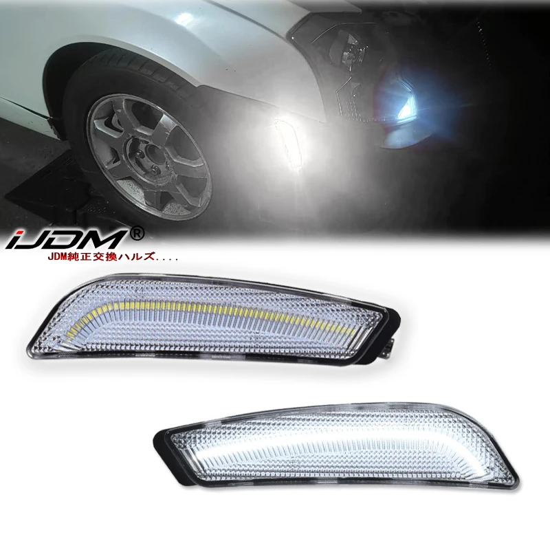 مصباح إشارة انعطاف أمامي ليد كهرماني ، مصابيح علامة جانبية OEM ، بديلة لسيارة كاديلاك CTS CTSV من من من من من الشركة المصنعة الأصلية ، مصد أمامي من نوع 2