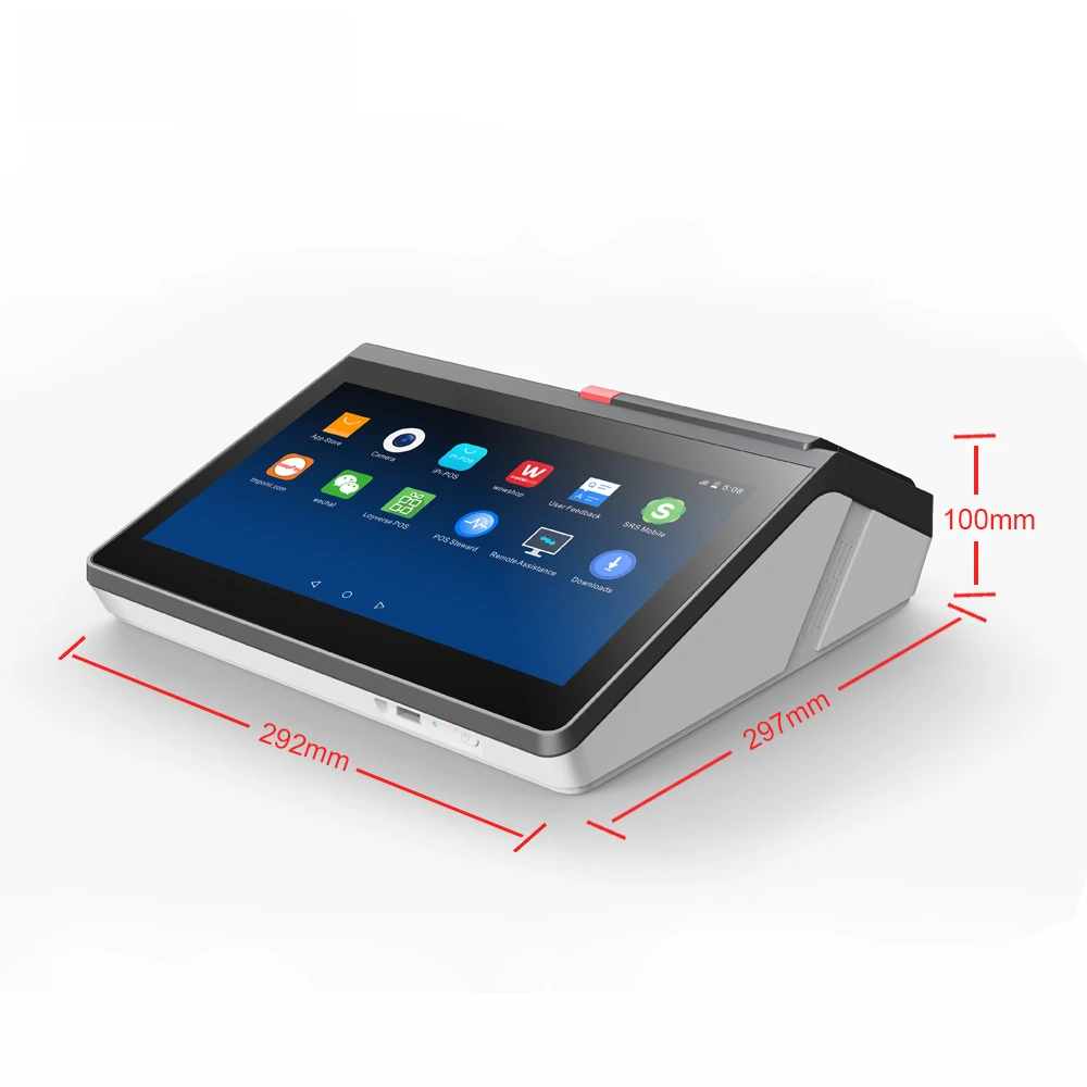 11.6 inch POS machine, POS terminal machine with android or windows OSD, 80mm printer (optional 2D scanner, 4.3\