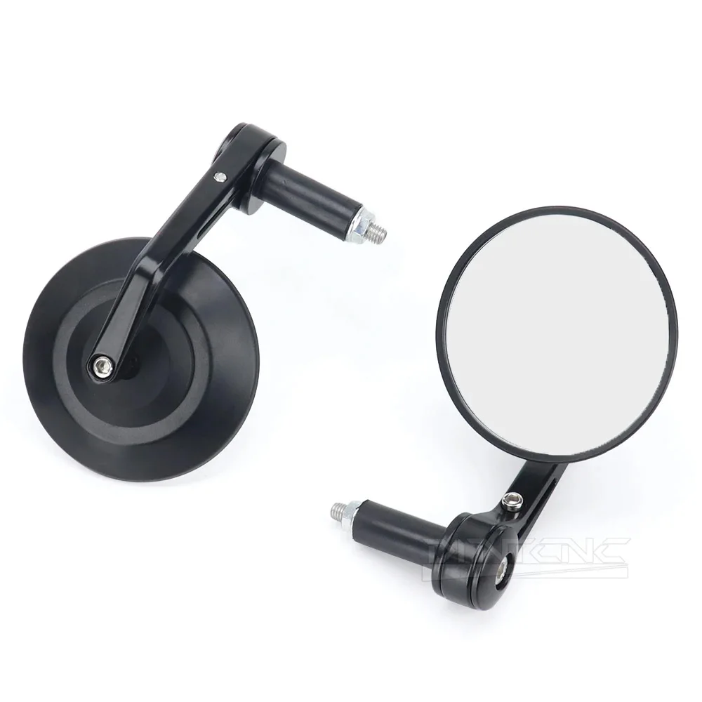Motorrad Zubehör Fahrrad Straßenbahn Geländewagen All-Terrain Universal Lenker Ende Rückspiegel 95 MM Glas Seite Spiegel – Detail 8