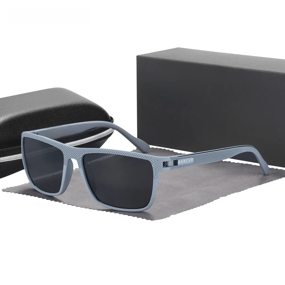 BARCUR Outdoor Zonneklassen voor Mannen Gepolariseerde FishingTravel TR90 Lichtgewicht Zonnebril Vrouwen Brillen Accessoire Oculos - afbeelding 2