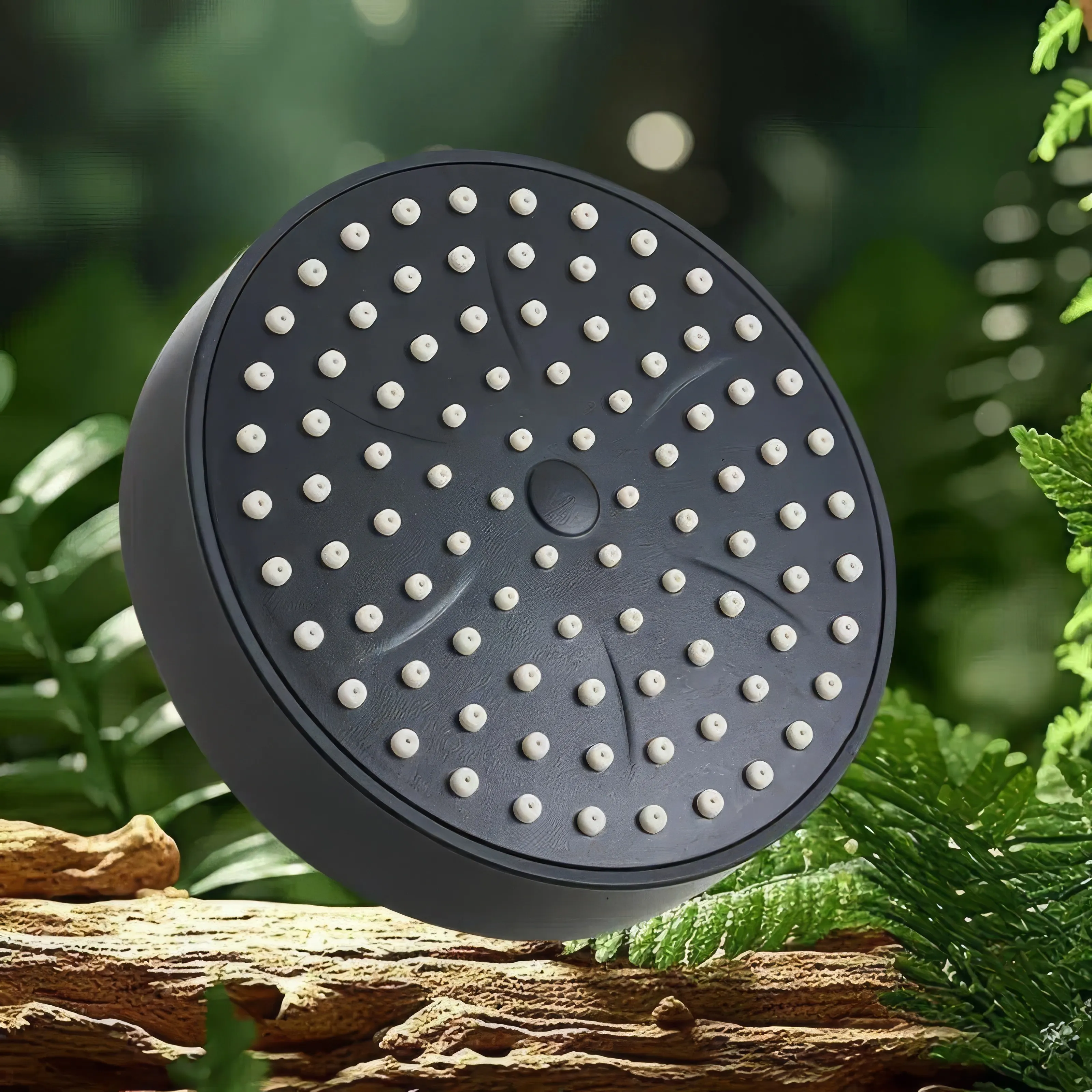 

1 черная круглая душевая лейка, простая в установке, пластиковая душевая лейка для домашней ванной комнаты