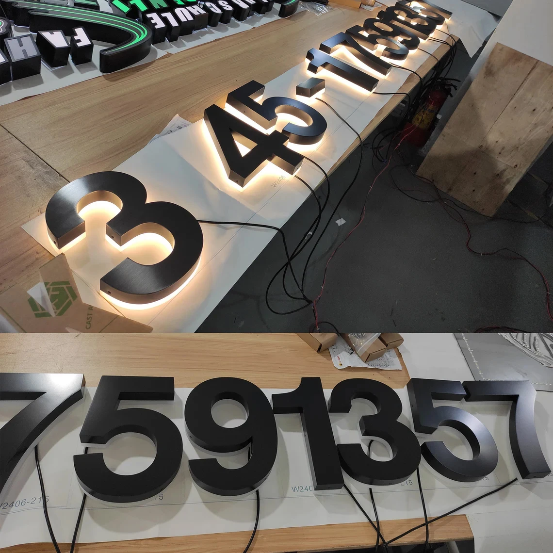 Custom House Numbers,LED Backlit Number Sign,Address Sign,Metal House Number Sign,Home Decor,Door Sign,Hotel Room Number Sign