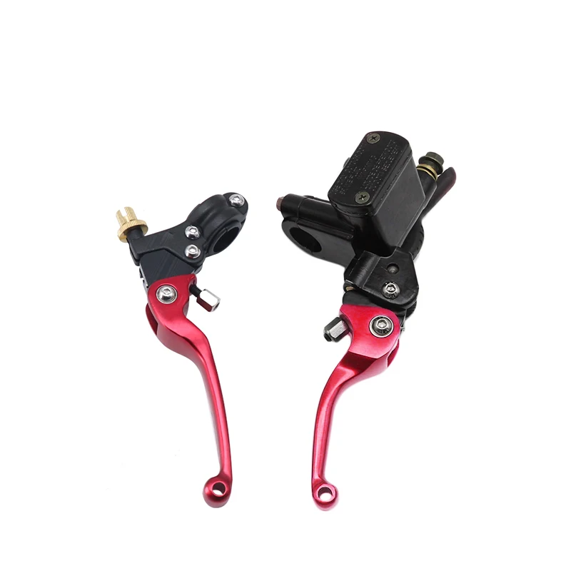 ZSDTRP 1Pair 100/130mm Motorcycle CNC Hydraulic Master Cylinder Clutch Brake Pump Levers For CRF KLX YZF RMZ Dirt Bike