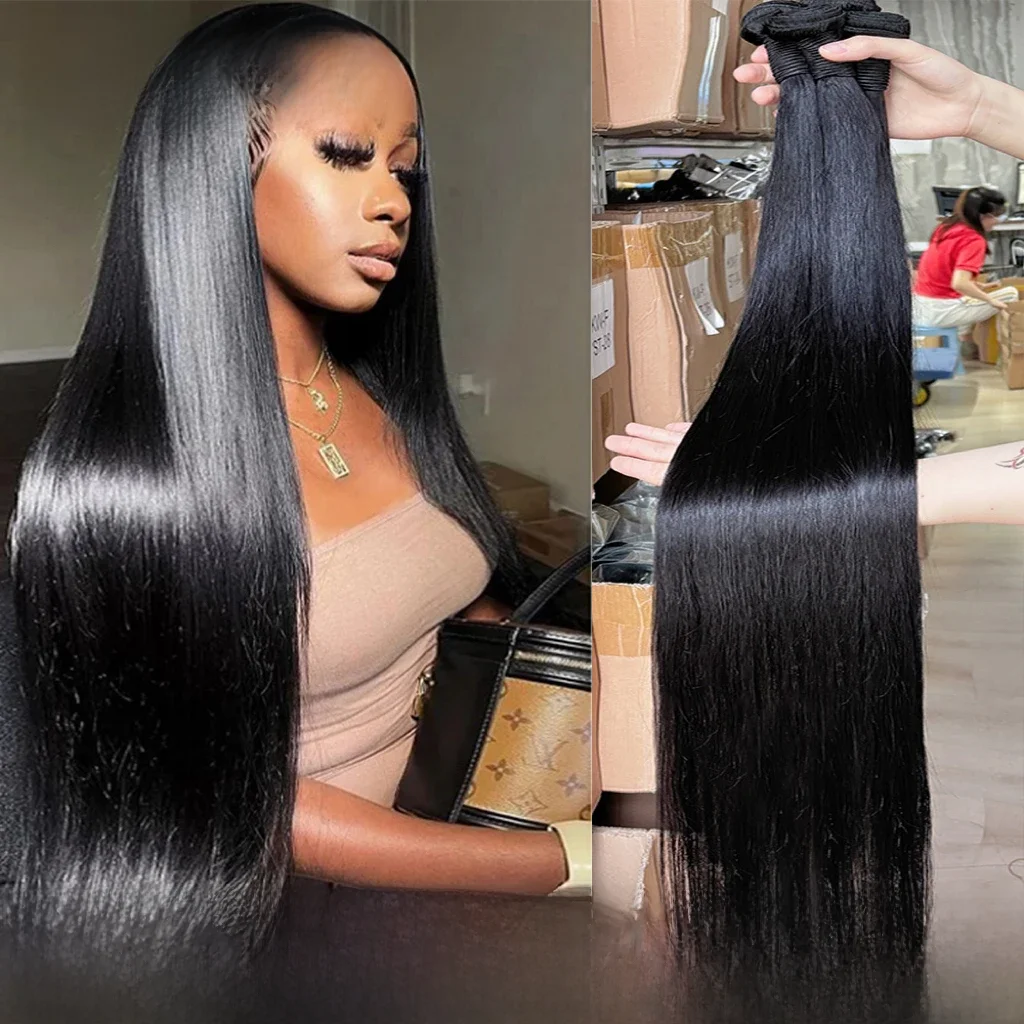 Annione Gerade Menschliches Haar Bundles 12A Bundles Rohes Haar 100% Menschliches Haar