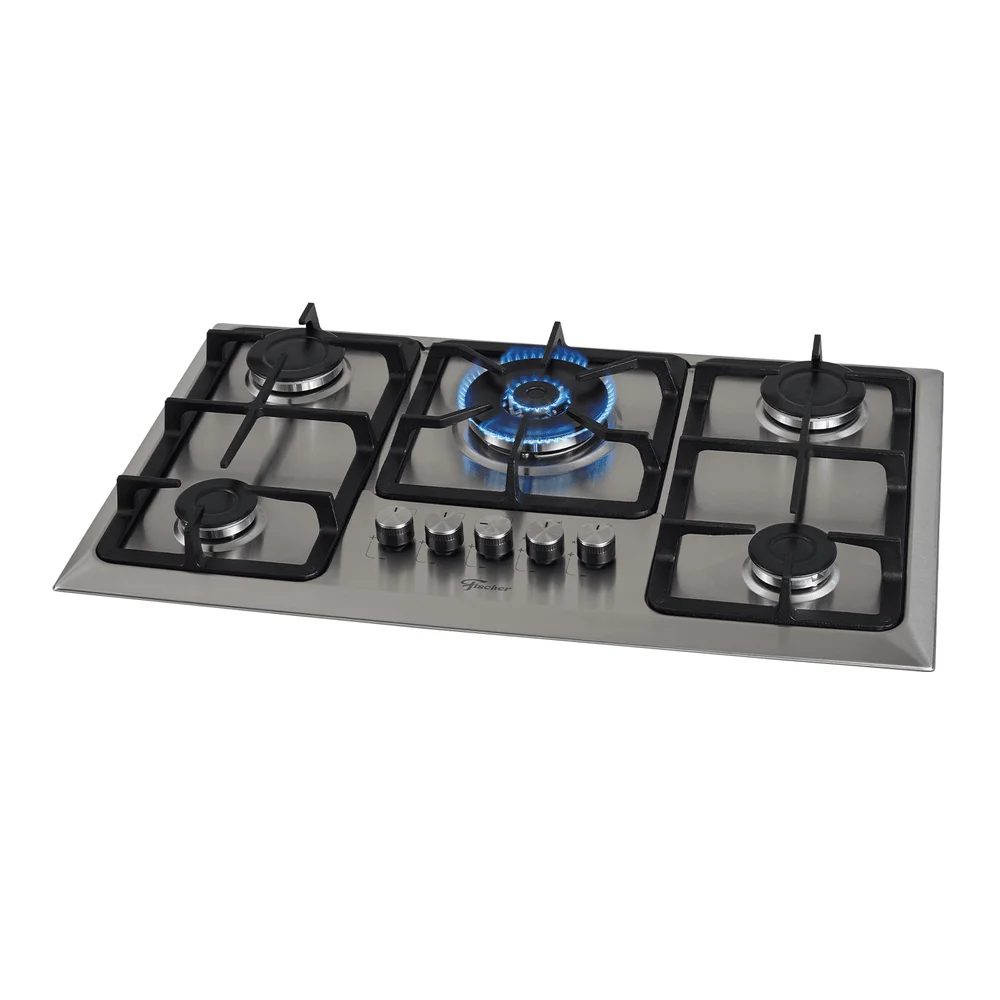 COOKTOP A GÁS FISCHER 5 BOCAS TRIPLA CHAMA INFINITY 23678-54121 BIVOLT