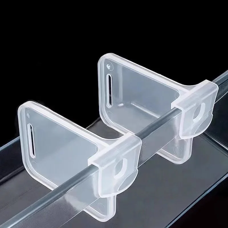 Adjustable Fridge Shelf Divider Snap‑on Plastic Refrigerator Organizer Partition for Bottle Jar Can Kitchen Storage Accessories
