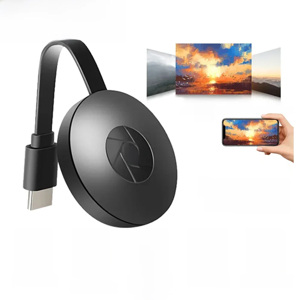Sem fio G2 Miracast Dongle TV, Wi-Fi, TV Stick, Super compatível com HDMI, 1080p HD, adaptador de