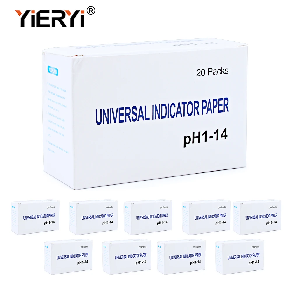 Yieryi Universal 200 Pcs PH Test Strips 1-14 Indicator Litmus Paper For Water Soil PH Testing Kit
