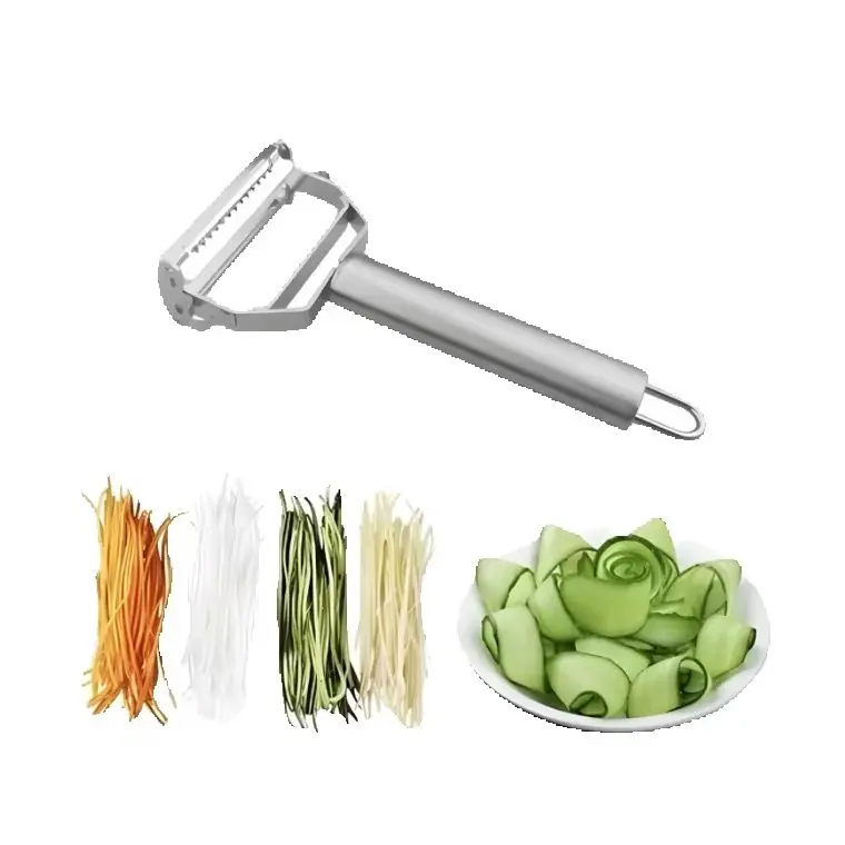 Double Blade In Stainless Steel Fruit Peeler And Sler For Vegetables