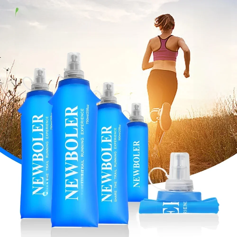 750ML bouteille d'eau TPU pliant flacon souple Sport bouteille d'eau sac d'eau pliable bouteille d'eau course Camping randonnée