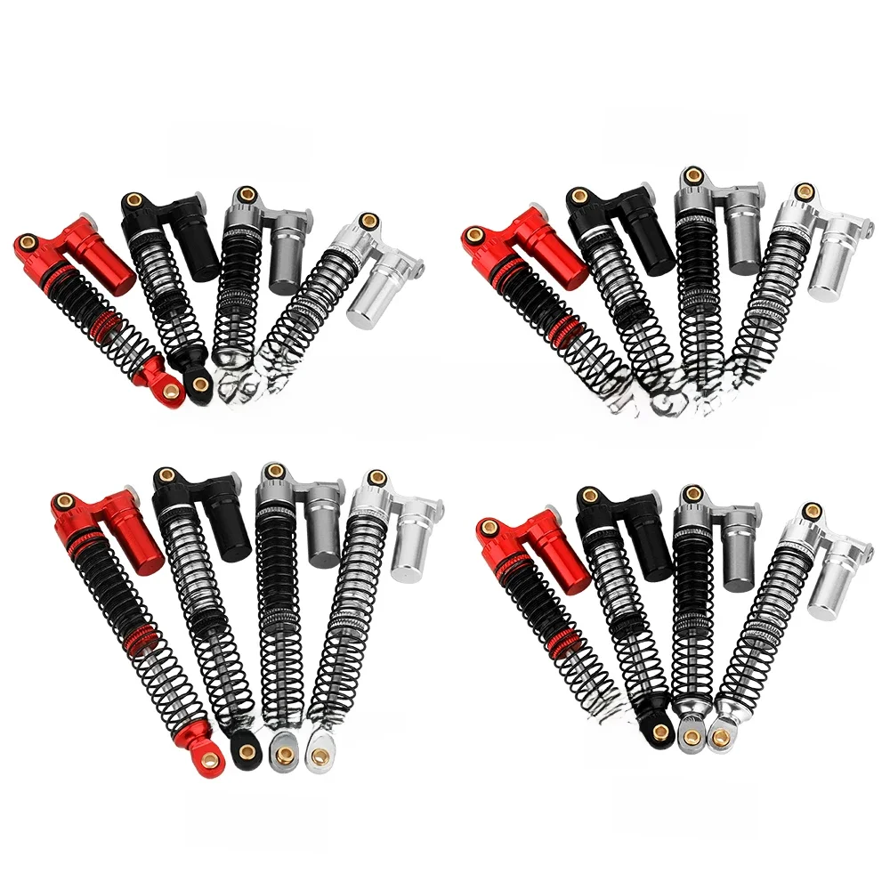Amortisseurs métalliques en alliage d'aluminium 53/59/66/78mm, 4 pièces, amortisseur d'huile pour 1/18 RC chenille TRX4M TRX-4M Bronco Defender mise à niveau