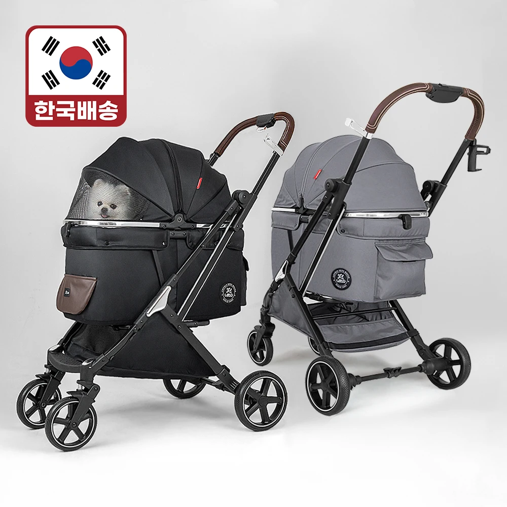 레토 프리미엄 강아지 유모차 풀오토 퀵폴딩 사계절 LDS-Q03F