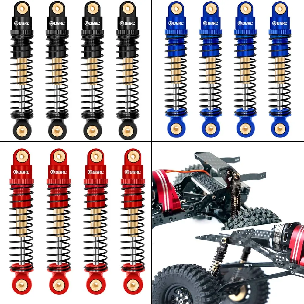 OGRC Shocks Absorber Aluminum Front&Rear Shock Damper RC Shocks for Axial SCX24 C10 JLU Deadbolt Gladiator Bronco Upgrade Parts