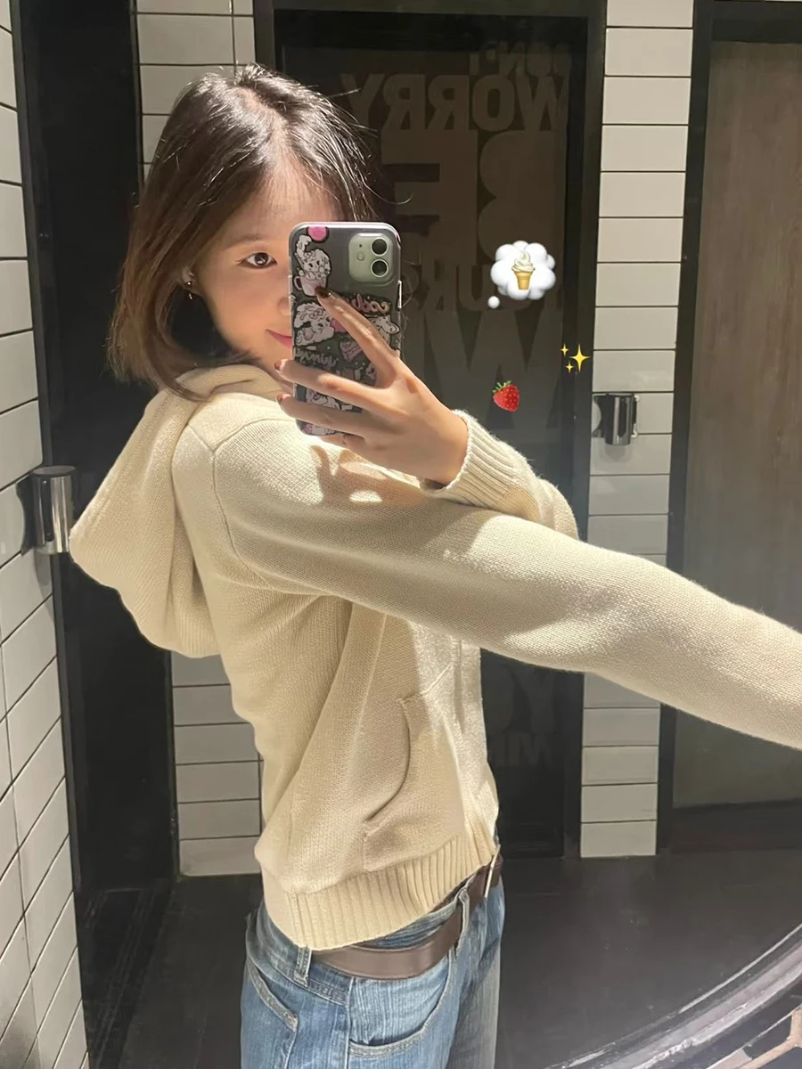 Милый однотонный вязаный карди – обзор и цена Crop Cardigan Vintage