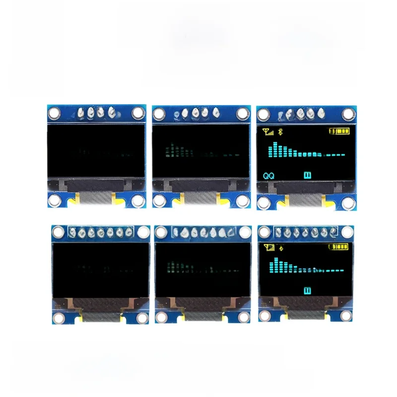 0,96-calowy moduł szeregowego białego wyświetlacza OLED IIC 128X64 I2C SSD1306 12864 Płyta ekranu LCD GND VCC SCL SDA 0,96" dla Arduino Black — zdjęcie 2