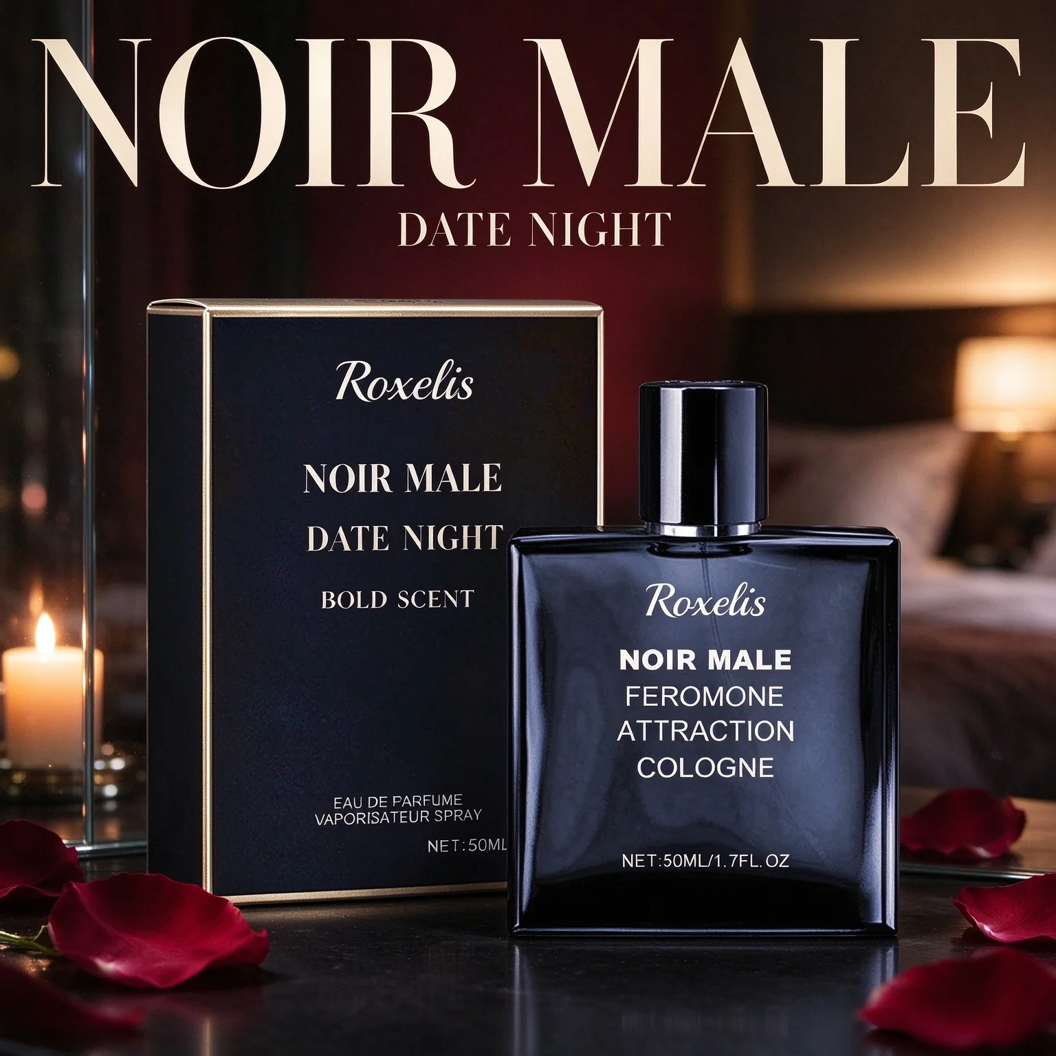 Luxury Skincare Shop - Roxelis G.O.A.T. 1/2/3-Bottle Men's Pheromone Perfume—Captivating