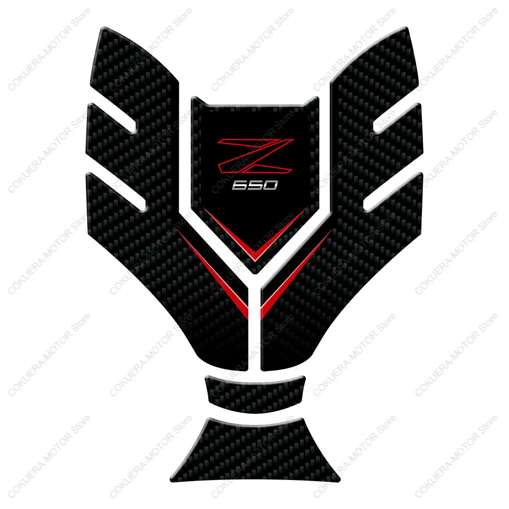 خزان الوسادة عدة ل Z650 Z 650 2025 دراجة نارية الملحقات خزان الوقود ملصق ثلاثية الأبعاد راتنجات الايبوكسي ملصق المضادة للانزلاق خدش الشارات ملصق