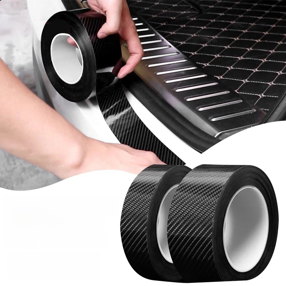 Carbon Fiber Car 3D Tape Sticker Vinyl Matte Door Mirror Self Adhesive Paste Protector DIY Protection Protective Film Waterproof